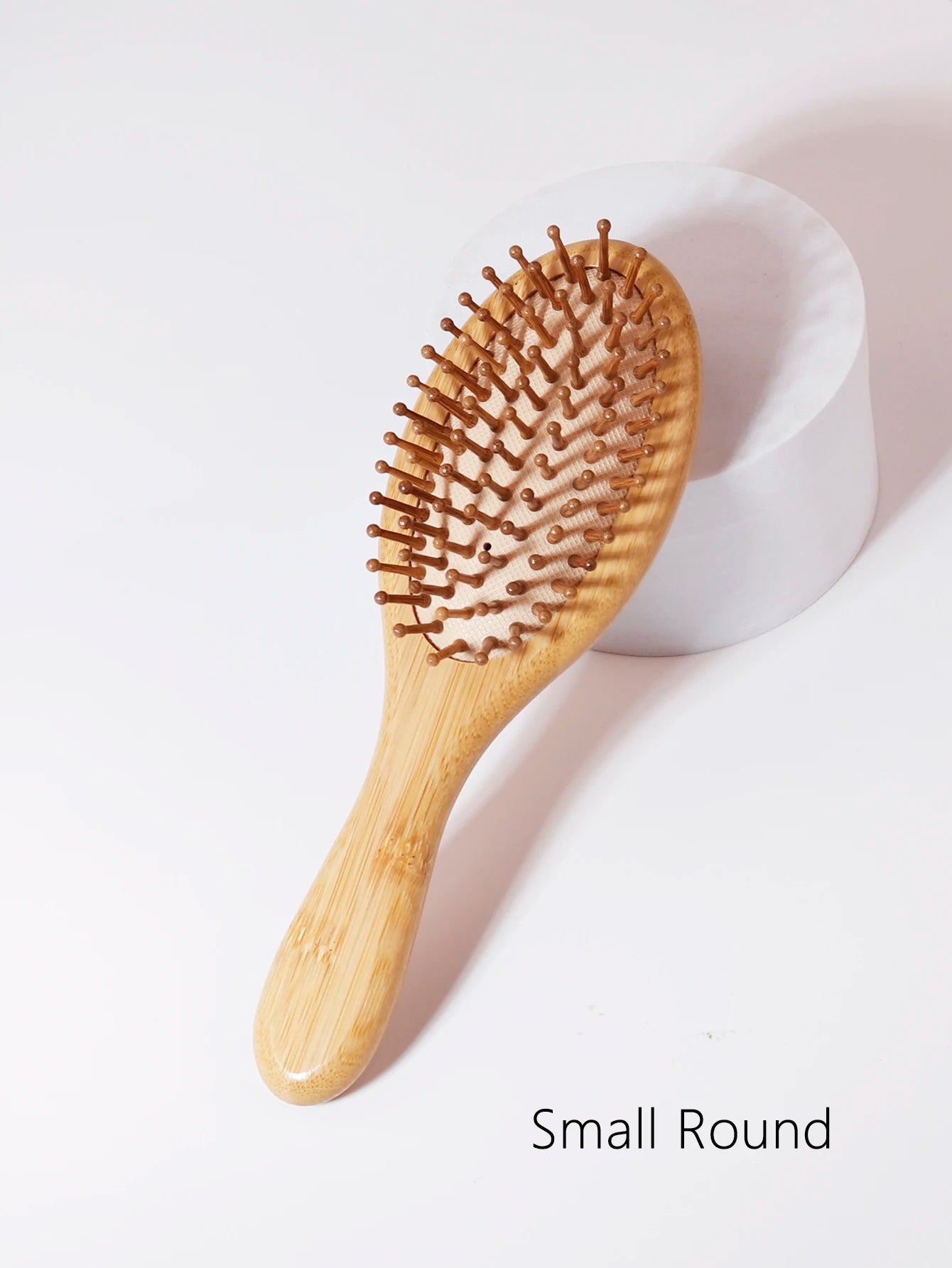 Paddle brush, hair brush, Made of pure natural bamboo, no paint coating, massage the scalp while combing hair to promote blood circulation, prevent static electricity