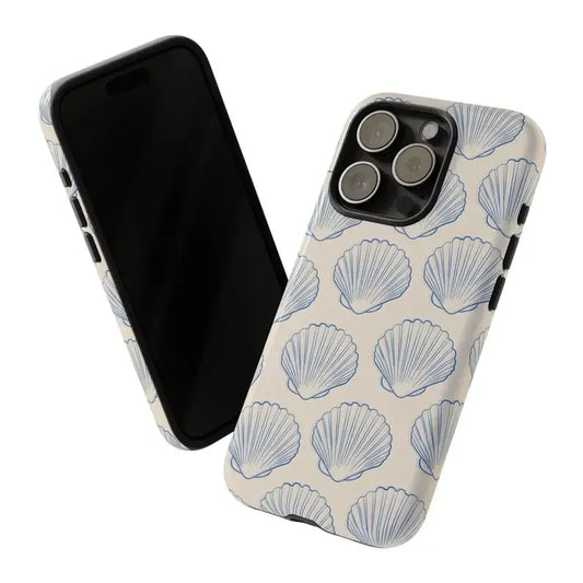 Seashell Coastal Phone Case for iPhone (16 Pro Max, 15, 14, 13, 12, 11)