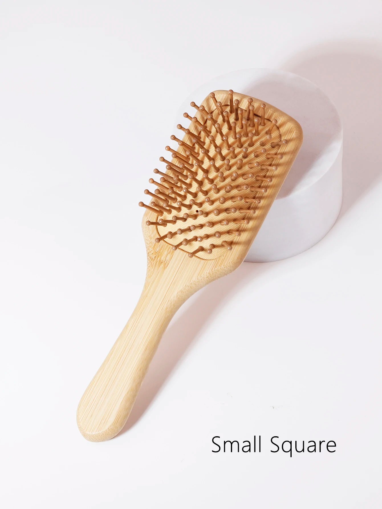 Paddle brush, hair brush, Made of pure natural bamboo, no paint coating, massage the scalp while combing hair to promote blood circulation, prevent static electricity