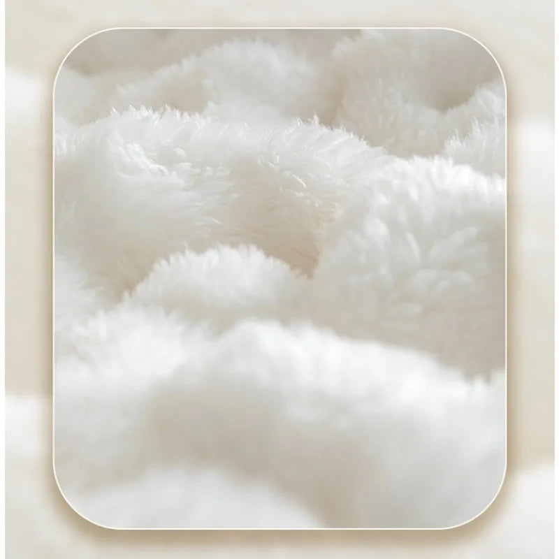 Bubble Rabbit Warm Plush Blanket – Soft, Cozy, and Versatile for Ultimate Comfort