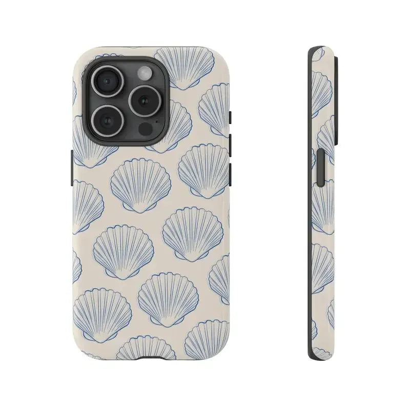 Seashell Coastal Phone Case for iPhone (16 Pro Max, 15, 14, 13, 12, 11)