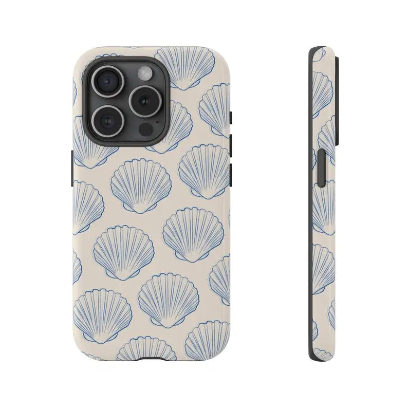 Seashell Coastal Phone Case for iPhone (16 Pro Max, 15, 14, 13, 12, 11)