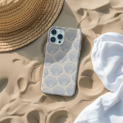 Seashell Coastal Phone Case for iPhone (16 Pro Max, 15, 14, 13, 12, 11)